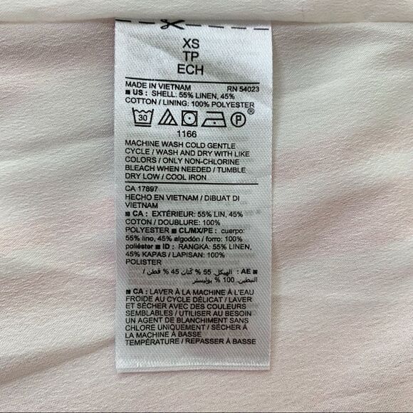 Old Navy Linen Blend Red Stripe V-Neck Wide Leg Jumpsuit - Picture 11 of 12